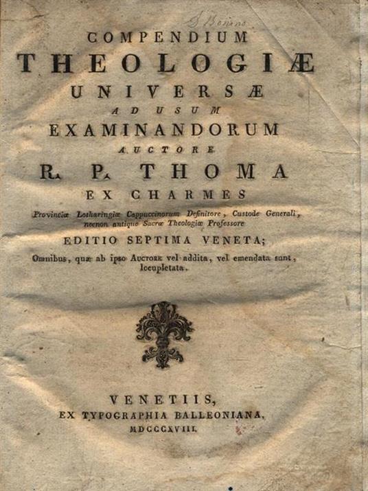   Compendium Theologiae Universe - R.P. Thoma - 2