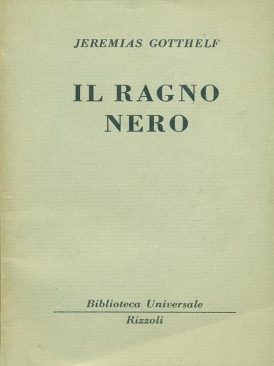 Il ragno nero - Jeremias Gotthelf - copertina