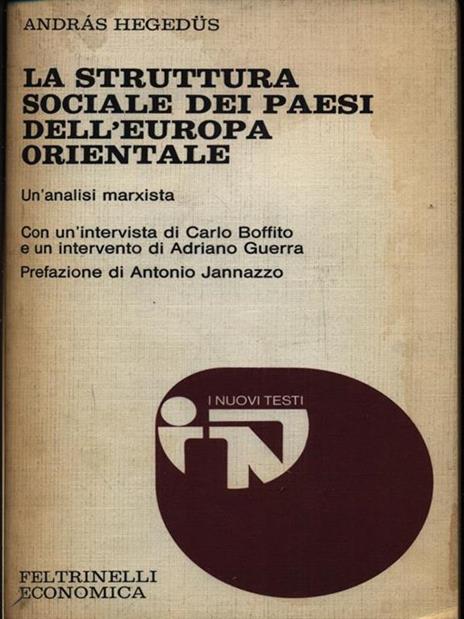 La struttura sociale dei paesi dell'Europa Orientale - Andras Hegedus - copertina