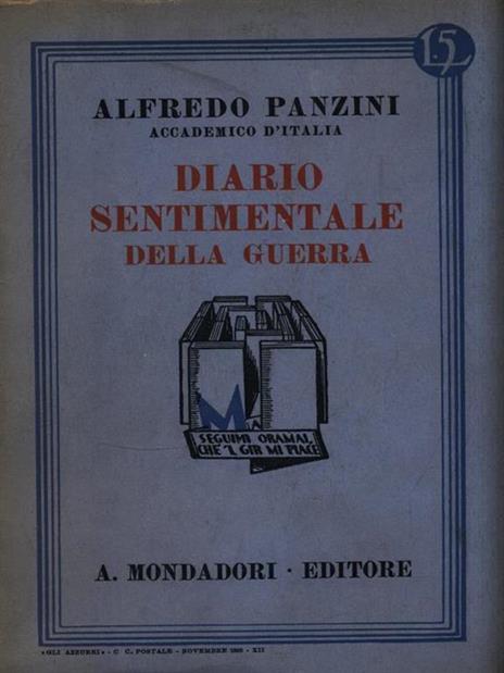 Diario sentimentale della guerra - Alfredo Panzini - 2