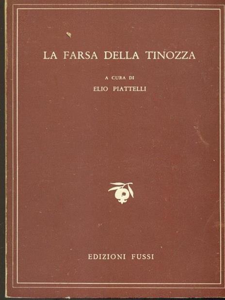 La farsa della tinozza - Elio Piattelli - copertina