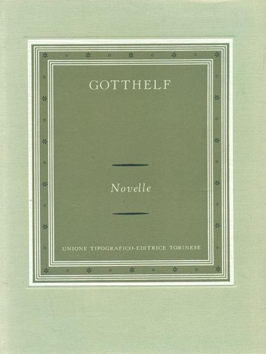   Novelle - Jeremias Gotthelf - copertina