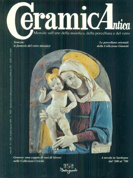   Ceramica Antica Anno IV. N.7/ Luglio agosto 1994q - copertina
