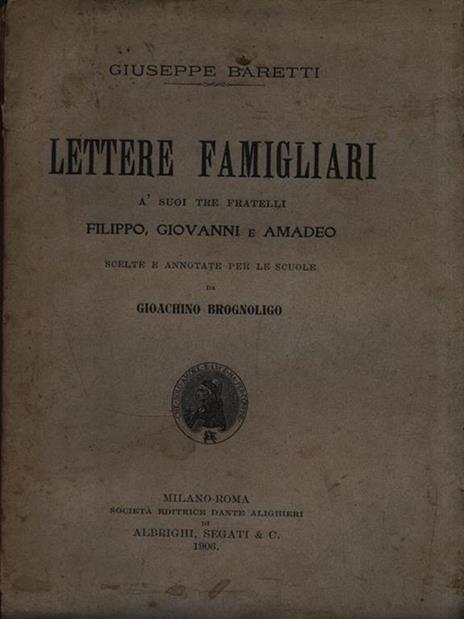 Lettere famigliari - Giuseppe Baretti - 3