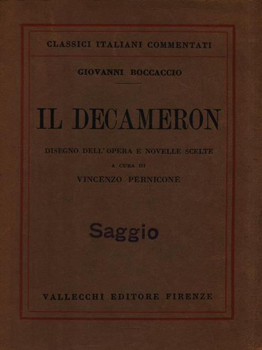 Il Decameron - Giovanni Boccaccio - copertina