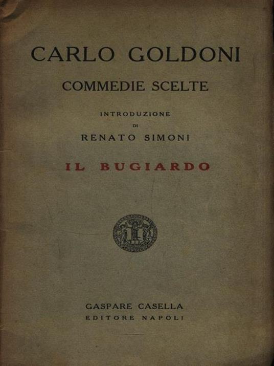 Il bugiardo - Carlo Goldoni - copertina