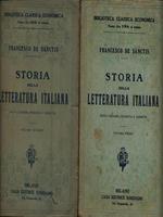   Storia della letteratura italiana. 2 Volumi