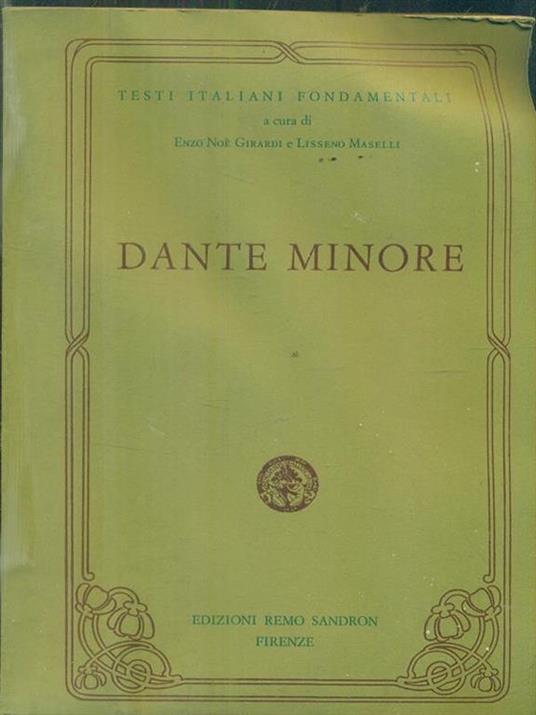 Dante Minore - Enzo Noe Girardi - copertina