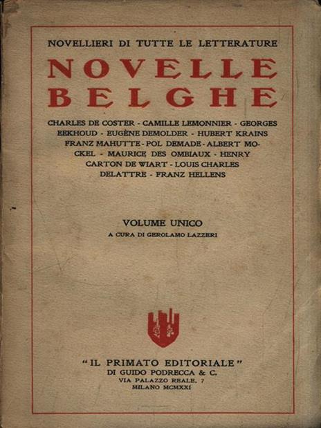 Novelle belghe - 2