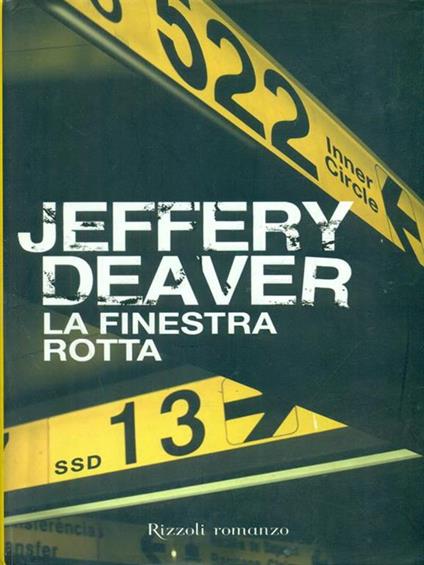 La finestra rotta - Jeffery Deaver - copertina