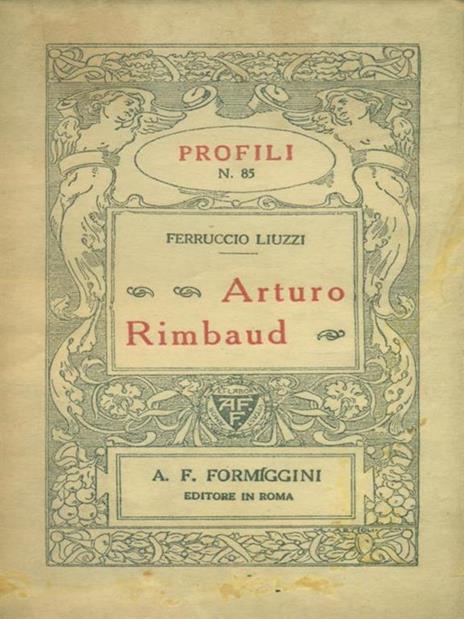 Arturo Rimbaud - Ferruccio Liuzzi - copertina
