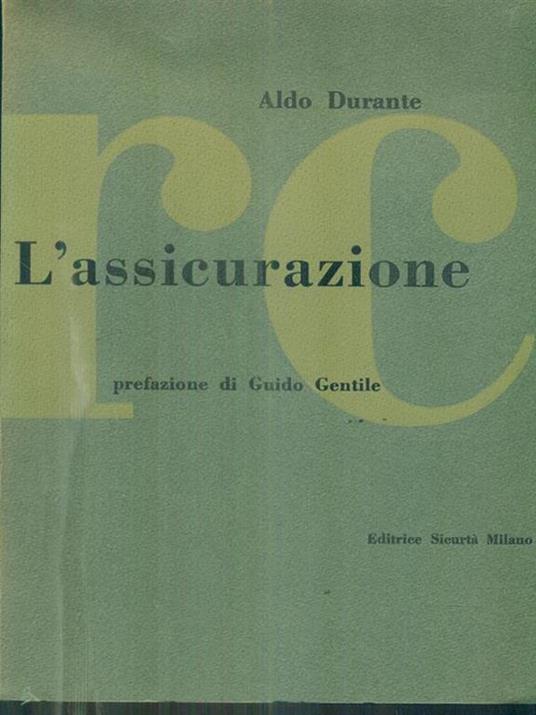 L' assicurazione RC - Aldo Durante - 3