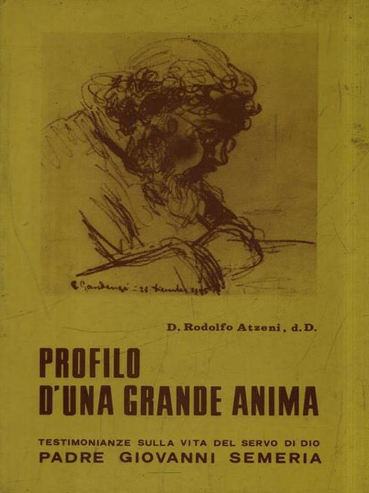 Profilo d'una grande anima - D. Rodolfo Atzeni - copertina