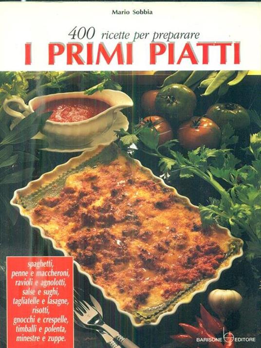 I primi piatti - Mario Sobbia - copertina