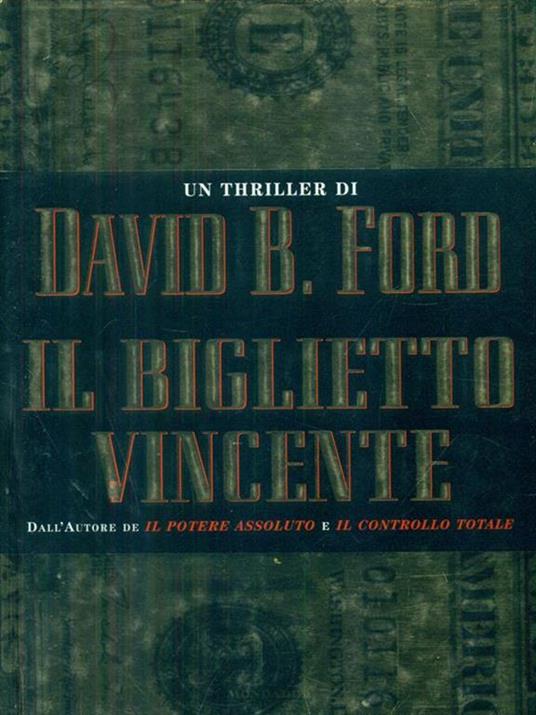 Il biglietto vincente - David B. Ford - copertina