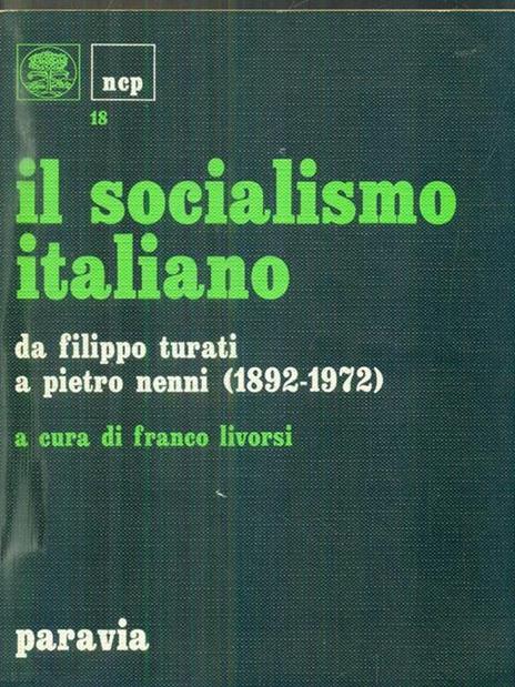 Il socialismo italiano - Franco Livorsi - 2