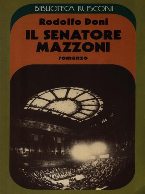 Il senatore Mazzoni - Rodolfo Doni - copertina