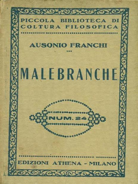 Malebranche - Ausonio Franchi - copertina