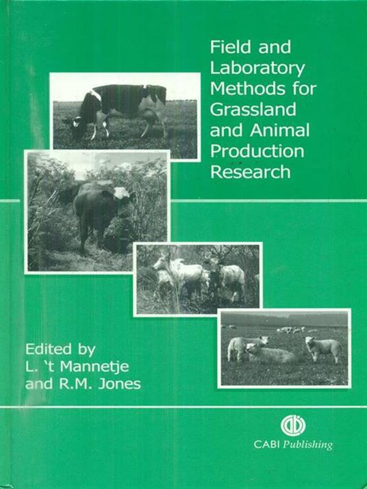 Field and Laboratory Methods for Grassland and Animal Production Research - L. Mannetje - copertina