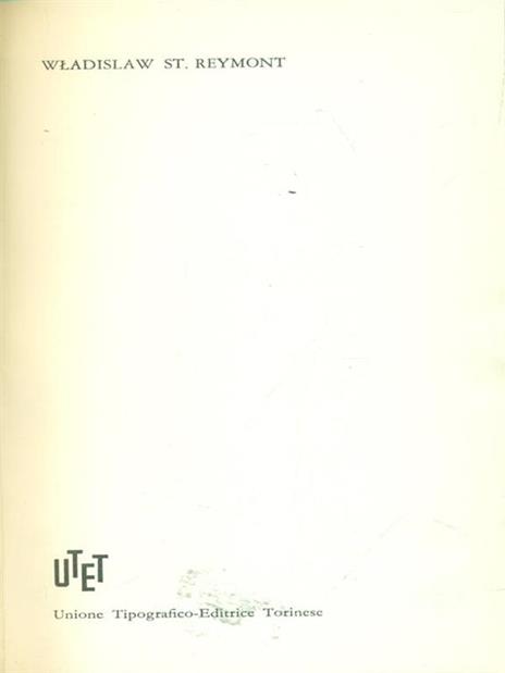 Reymont Premio Nobel 1924 - copertina