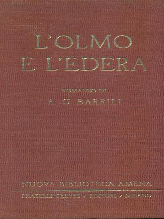 L' olmo e l'edera - Anton G. Barrili - copertina