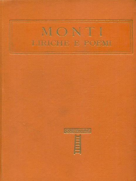 Liriche e poemi - Monti - copertina