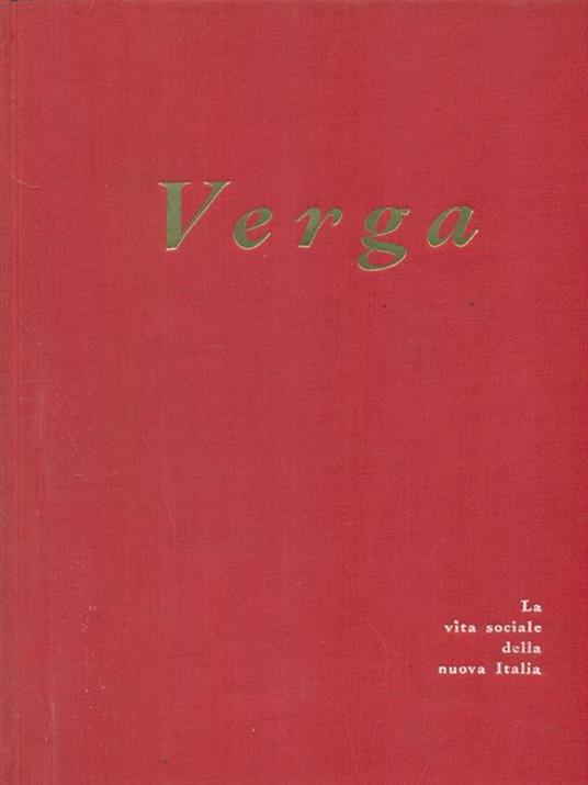 Verga - Giulio Cattaneo - copertina