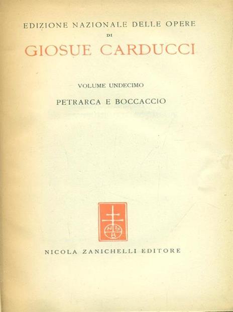 Edizione nazionale delle opere di Giosue Carducci Volume XIV - Giosuè Carducci - copertina