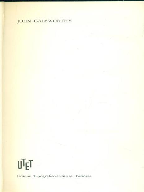 John Galsworthy Premio Nobel 1932 - copertina