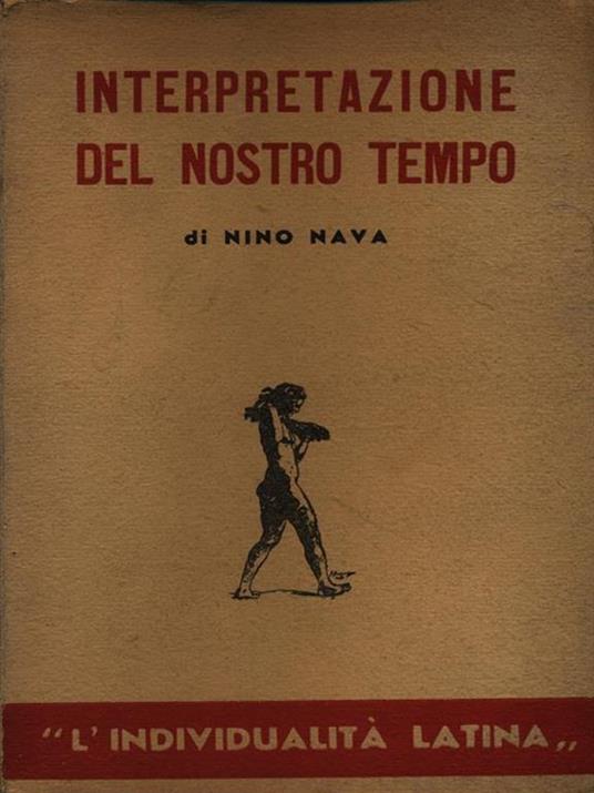 Interpretazione del nostro tempo - Nino Nava - copertina