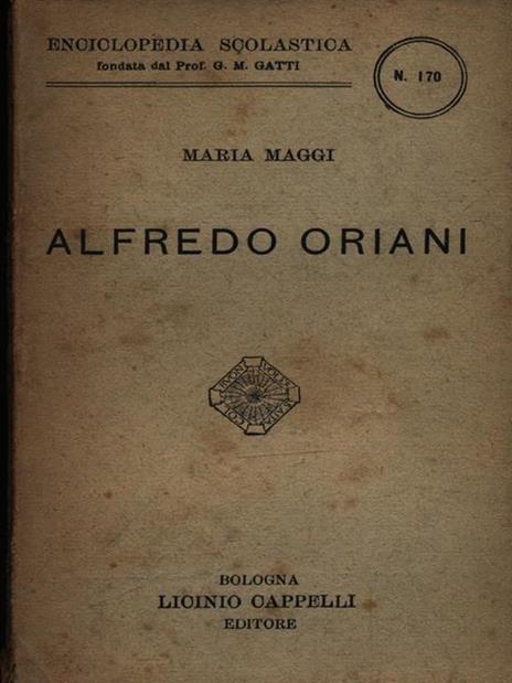 Alfredo Oriani - Maria Maggi - copertina