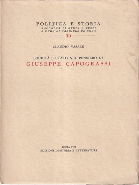 Società e Stato nel pensiero di Giuseppe Capograssi - Claudio Vasale - 3