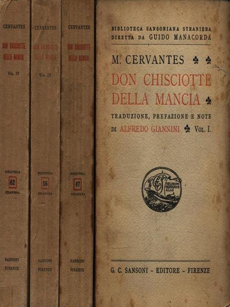 Don Chisciotte della Mancia. 4 Volumi - Miguel de Cervantes - copertina