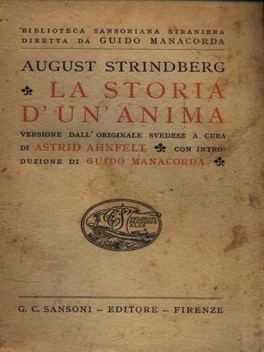 La storia d'un'anima - August Strindberg - 2