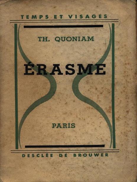 Erasme - Théodore Quoniam - copertina