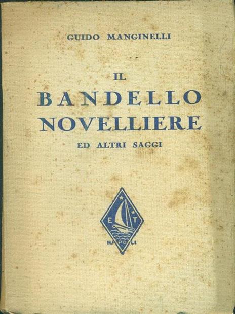 Il bandello novelliere - Guido Manginelli - copertina