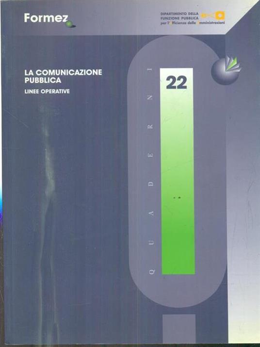 La comunicazione pubblica. Linee Operative - copertina