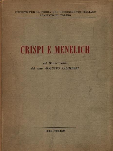 Crispi e Menelich - Carlo Zaghi - 2