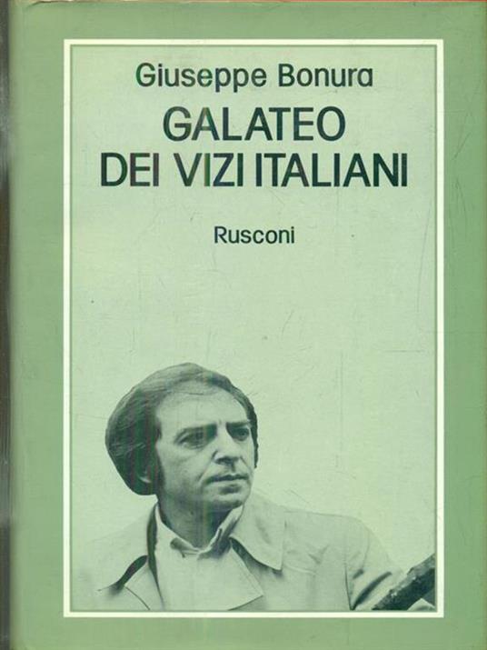 Galateo dei vizi italiani - Giuseppe Bonura - copertina