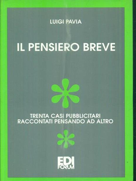 Il pensiero breve - Luigi Pavia - 2