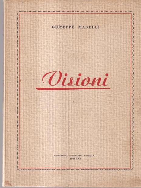 Visioni - Giuseppe Manelli - copertina