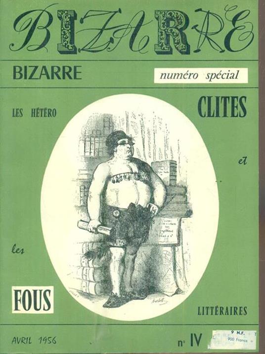 Bizarre IV. Les fous litteraires - copertina