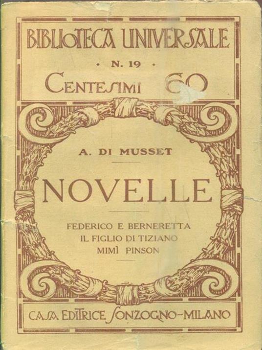 Novelle - A. Di Musset - 2