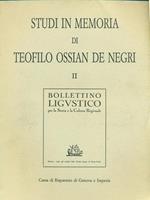Studi in memoria di Teofilo Ossian De Negri II