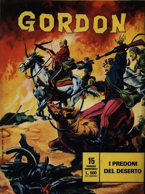 Gordon 15. I predoni del deserto - copertina