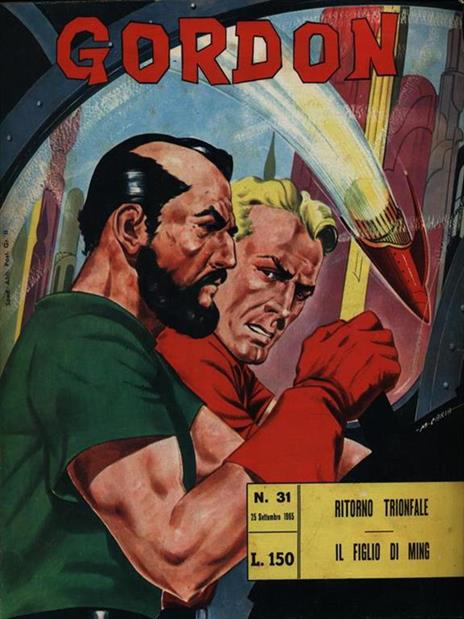 Gordon N. 31/25 Settembre 1965 - Ritorno trionfale/Il figlio di Ming - copertina