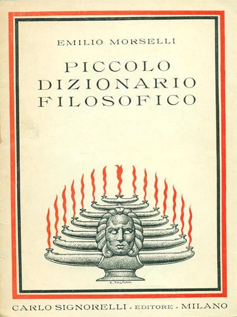 Piccolo dizionario filosofico - Emilio Morselli - copertina