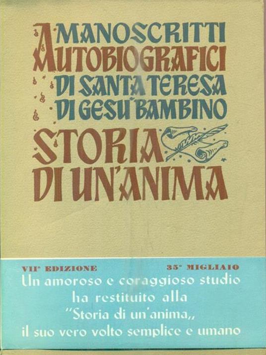 Manoscritti autobiografici - Teresa Di Gesu Bambino - copertina