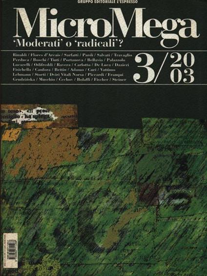 MicroMega 3/2003 - copertina
