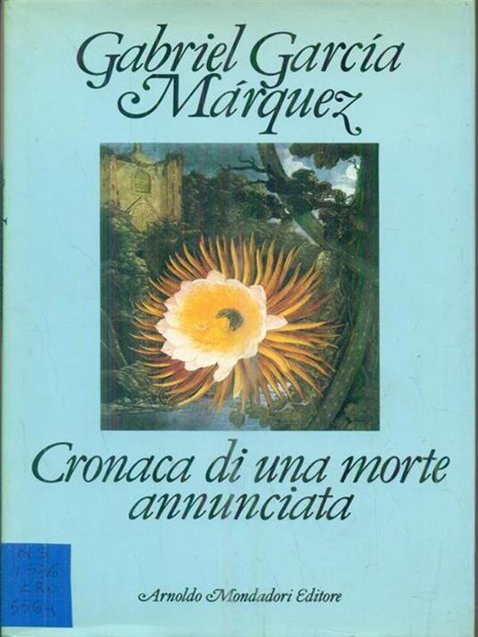 Cronaca di una morte annunciata - Gabriel Garcia Marquez - copertina